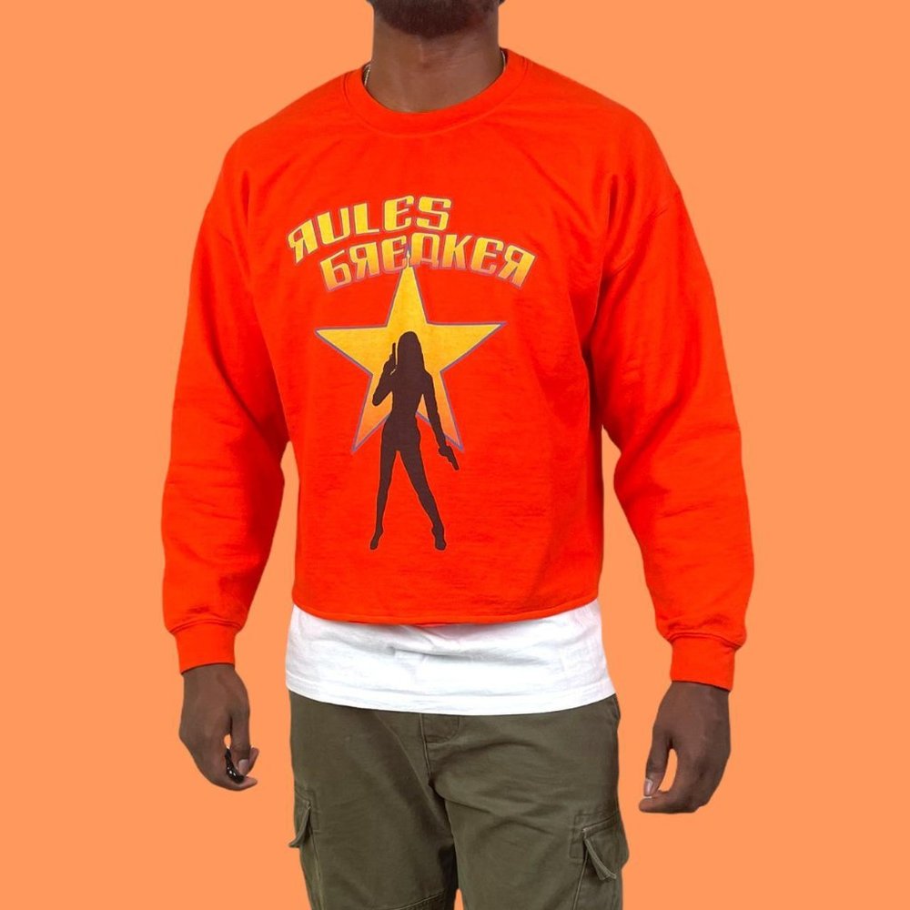 “Rules Breaker” Cropped Sweatshirt